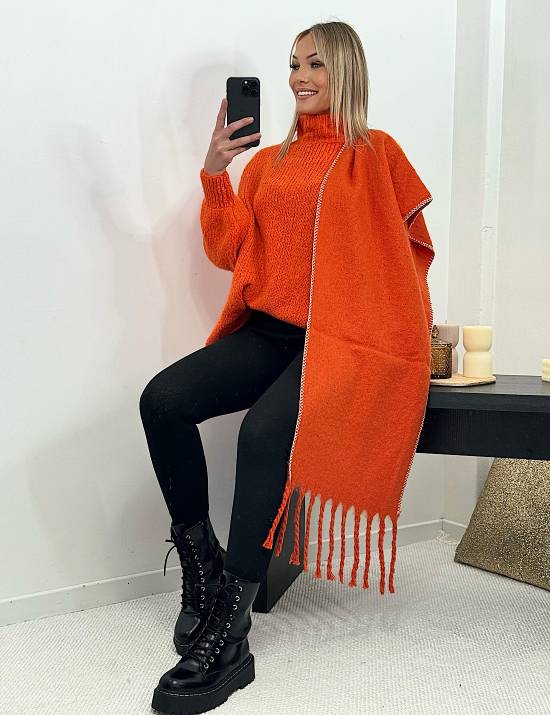 Écharpe orange