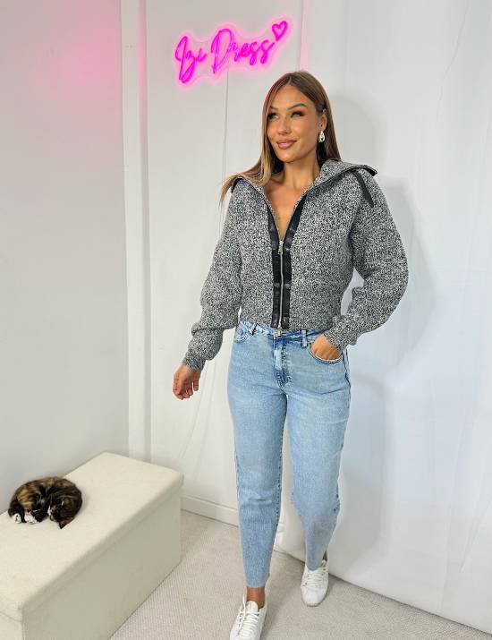 Gilet bi matière black