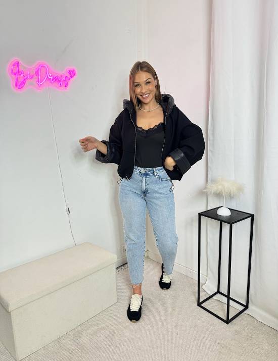 Veste polaire bi matière