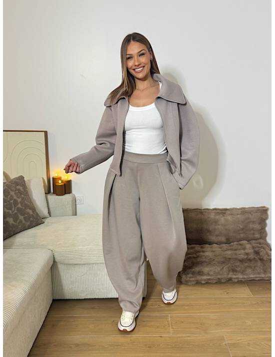 Pantalon ballon taupe