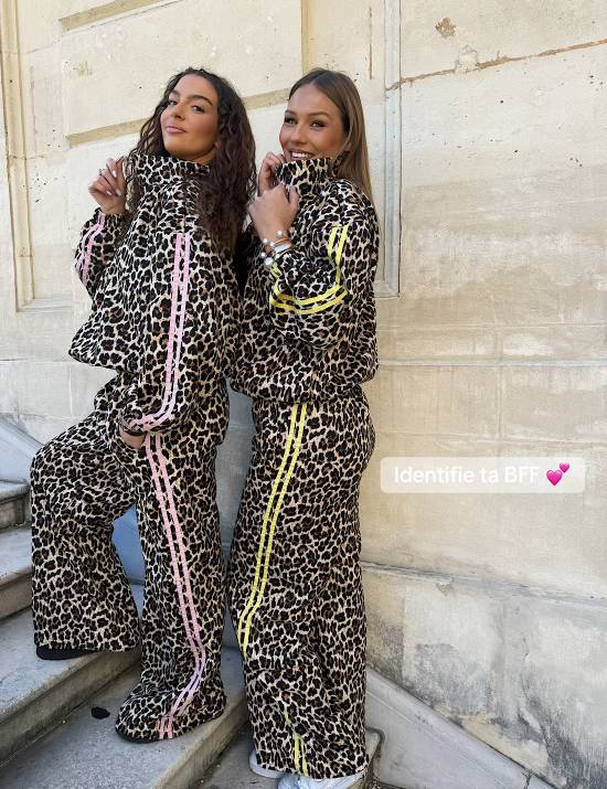 Ensemble Jogging léopard