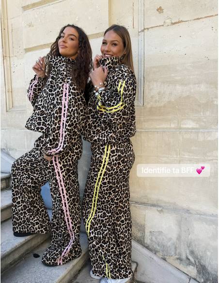 Ensemble Jogging léopard
