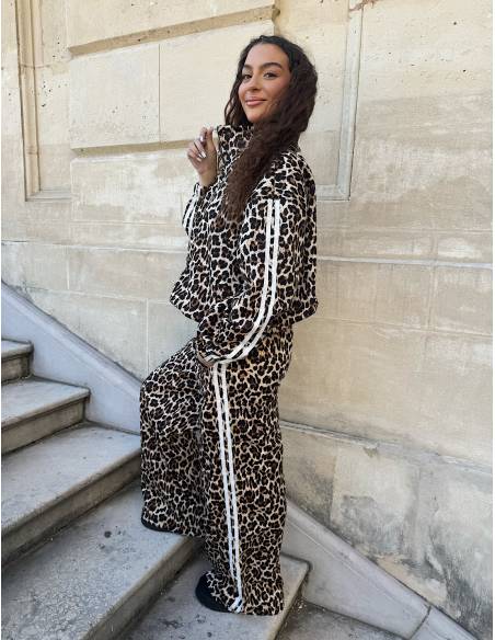 Ensemble Jogging léopard