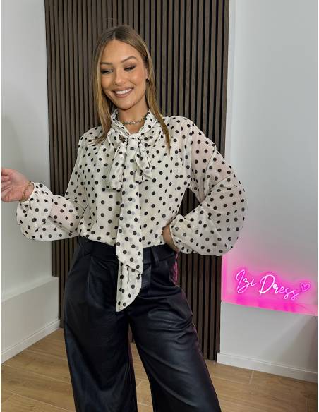 Blouse à pois