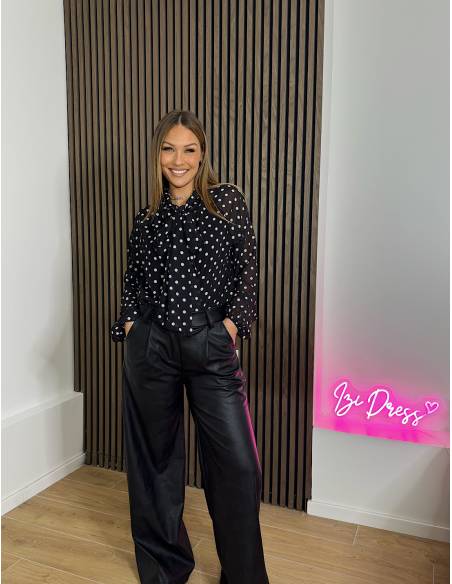Blouse à pois