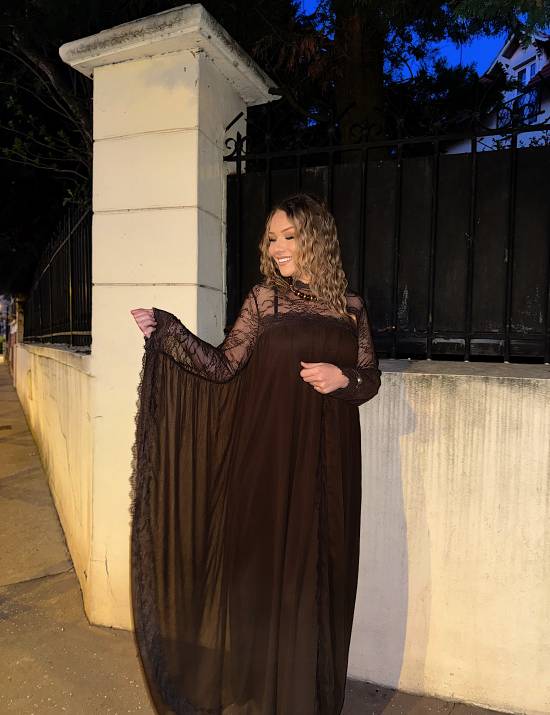 Robe dentelle papillon