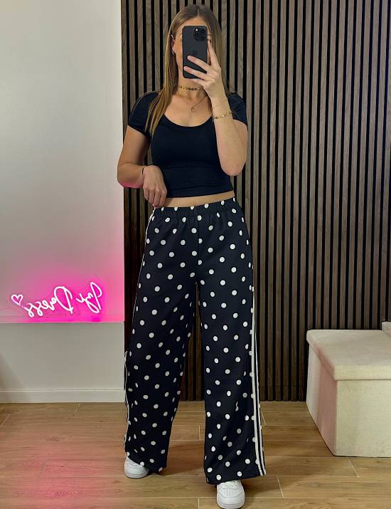 Jogging fluide à pois