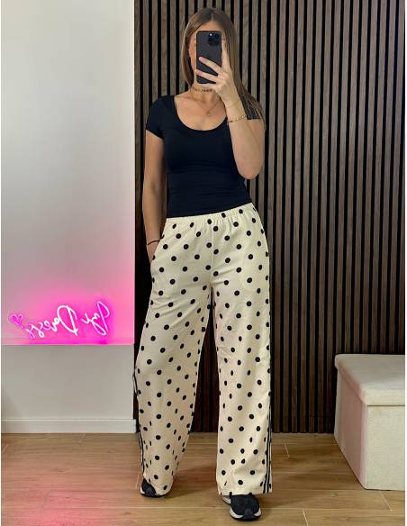 Jogging fluide à pois