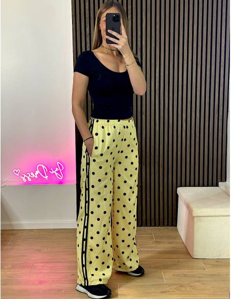 Jogging fluide à pois