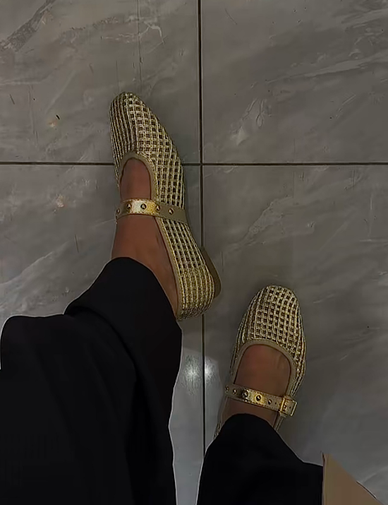Ballerines doré
