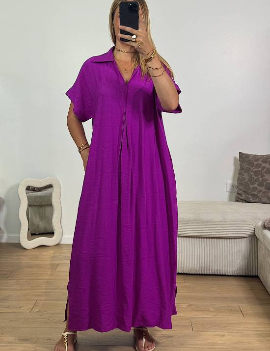 Robe chemise violetta