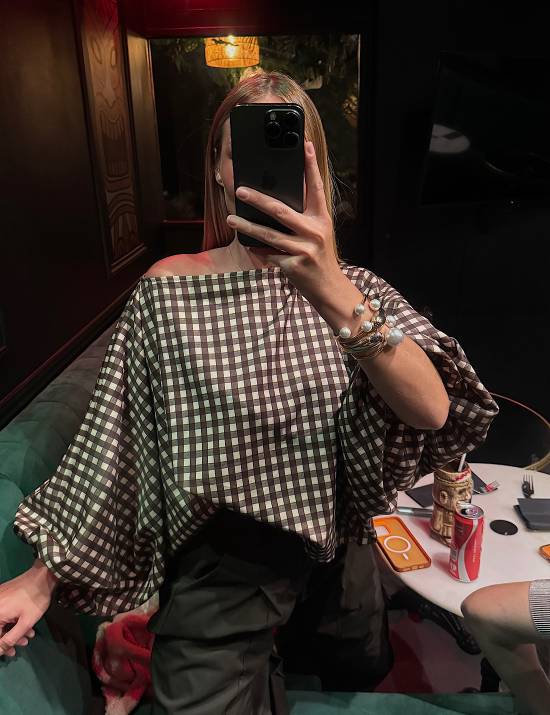 Blouse carreaux