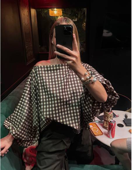 Blouse carreaux