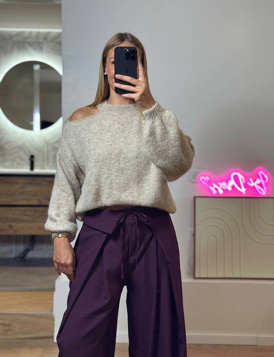 Pull Énora Taupe